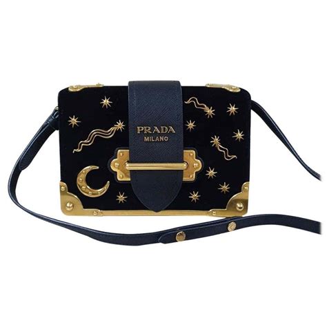 prada cahier velvet price|Prada Cahier Moon Stars Celestial Astrology Black & Gold Velvet .